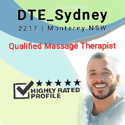 profile image for dte_sydney in Brighton-Le-Sands : Qualified & Friendly Massage Therapist